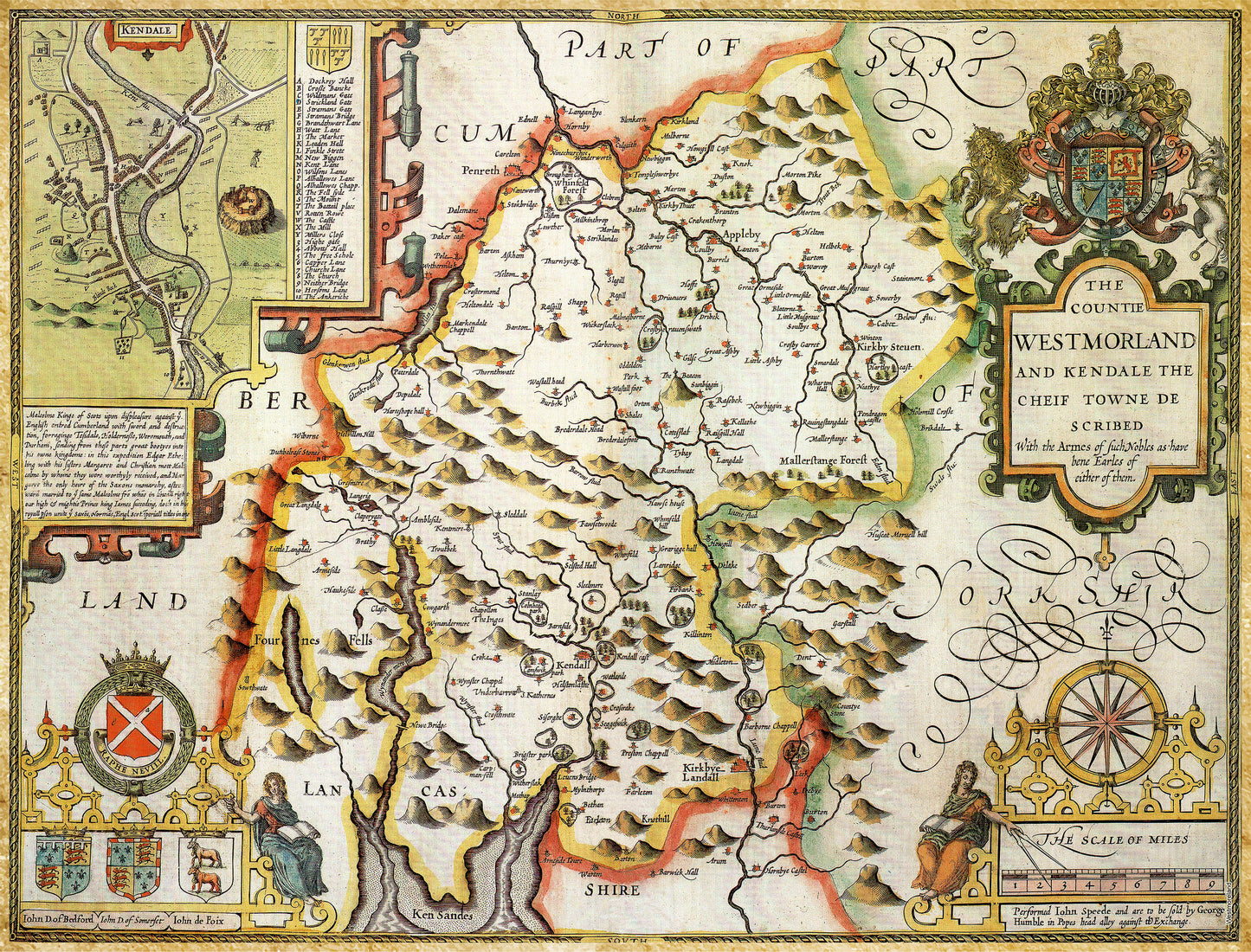 Westmoreland Historical Map 1000 Piece Jigsaw Puzzle (1610)