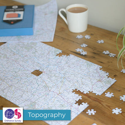 Hometown UK Personalised Map Jigsaw Puzzle