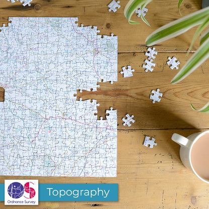 Hometown UK Personalised Map Jigsaw Puzzle