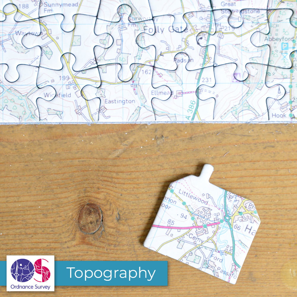 Hometown UK Personalised Map Jigsaw Puzzle