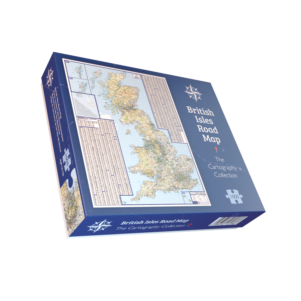 British Isles Road Map 1000 Piece Jigsaw Puzzle