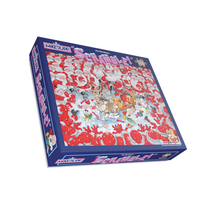 Christmas Scramble - Mike Jupp 300 Piece Wooden Jigsaw Puzzle