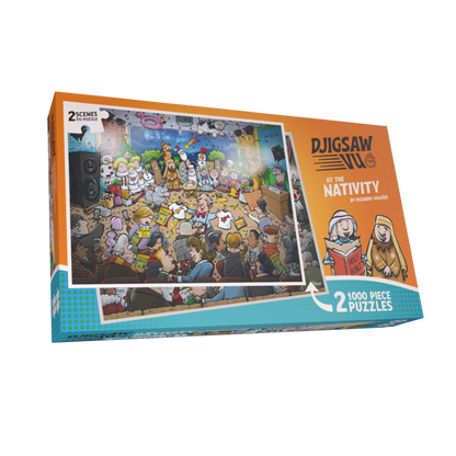 PRE-ORDER Djigsaw Vu  at the Nativity 2 x 1000 Piece Jigsaw Puzzle Set