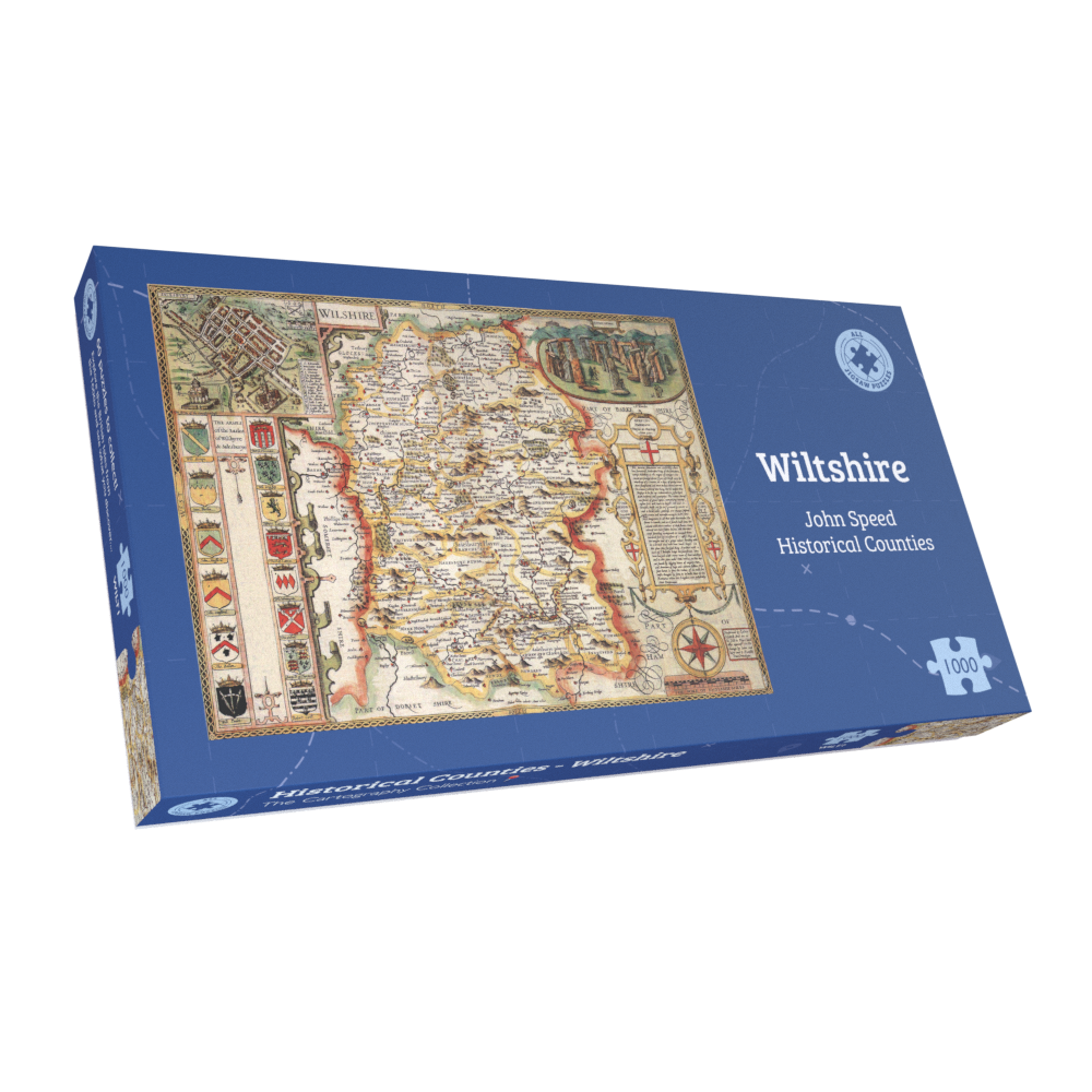 Wiltshire Historical Map 1000 Piece Jigsaw Puzzle (1610)