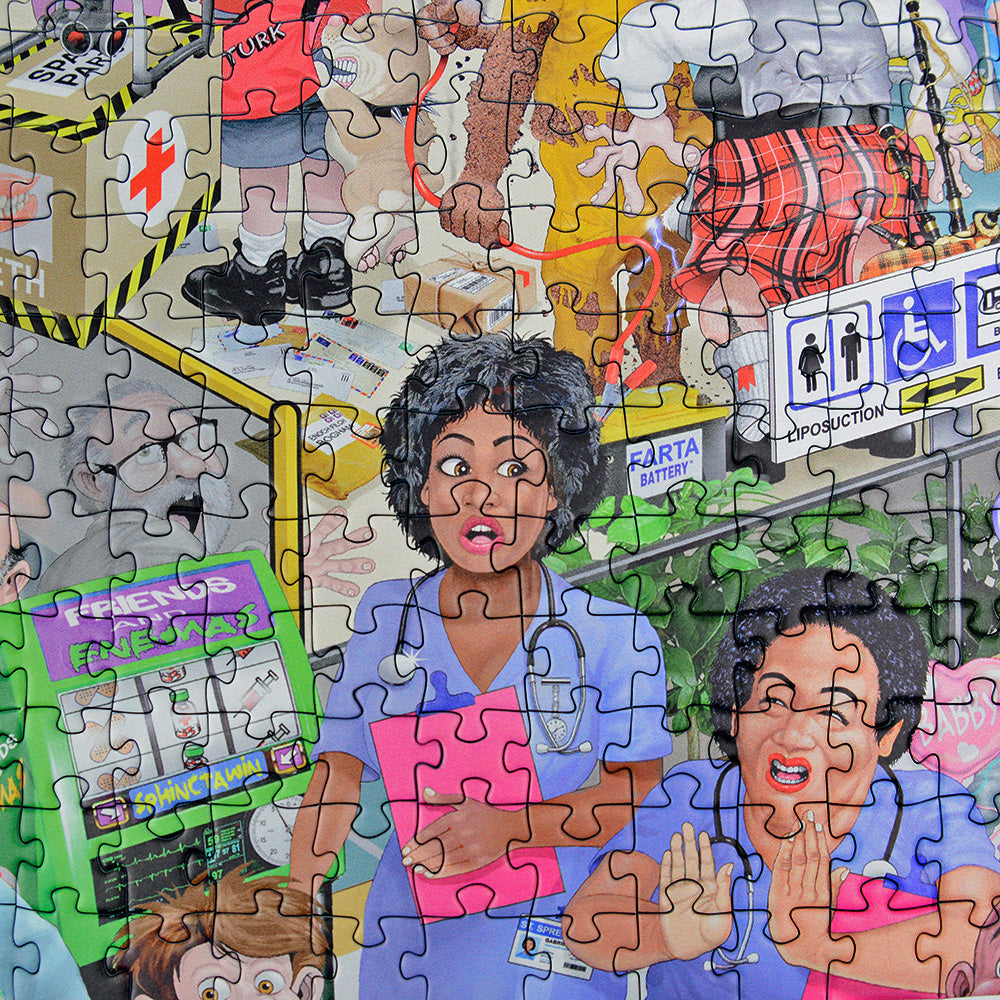 Mike Jupp's I Love Healthcare Personalised Message Jigsaw Puzzle