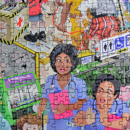 Mike Jupp's I Love Healthcare Personalised Message Jigsaw Puzzle