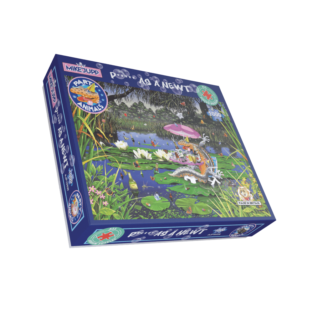 P*ssed as a Newt - Mike Jupp Jigsaw Puzzle - 1000 pc. jigsaw puzzle
