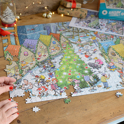 Djigsaw Vu at the Christmas Market 2 x 1000 Jigsaw Puzzles