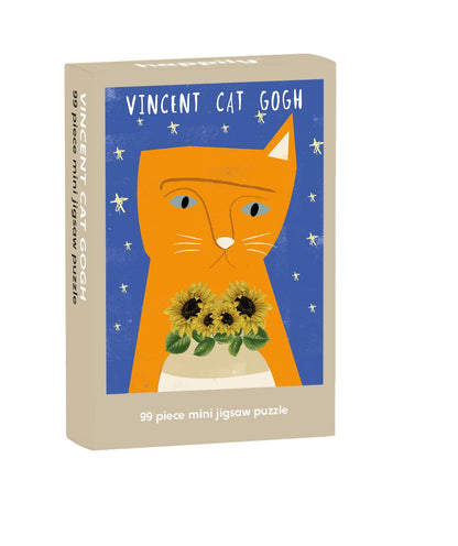 Vincent Cat Gogh 99 Piece Mini Jigsaw Puzzle
