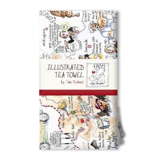 Tim Bulmer Illustrated Tea Towels Northumberland