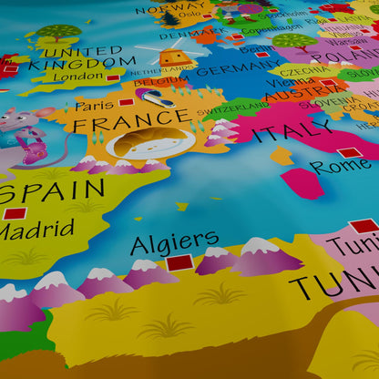 Children's World Pinboard Map
