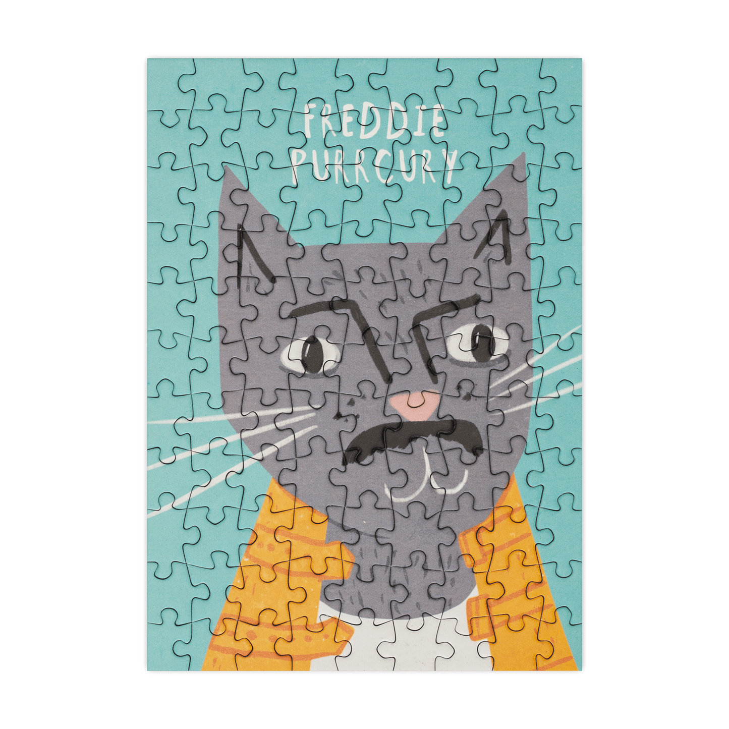 Freddie Purrcury 99 Piece Mini Jigsaw Puzzle