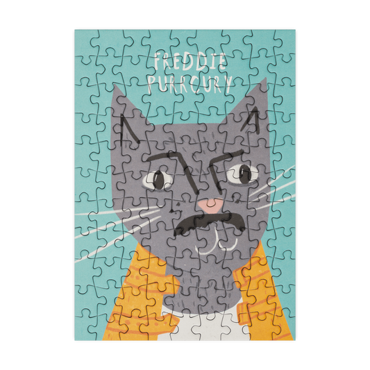 Freddie Purrcury 99 Piece Mini Jigsaw Puzzle