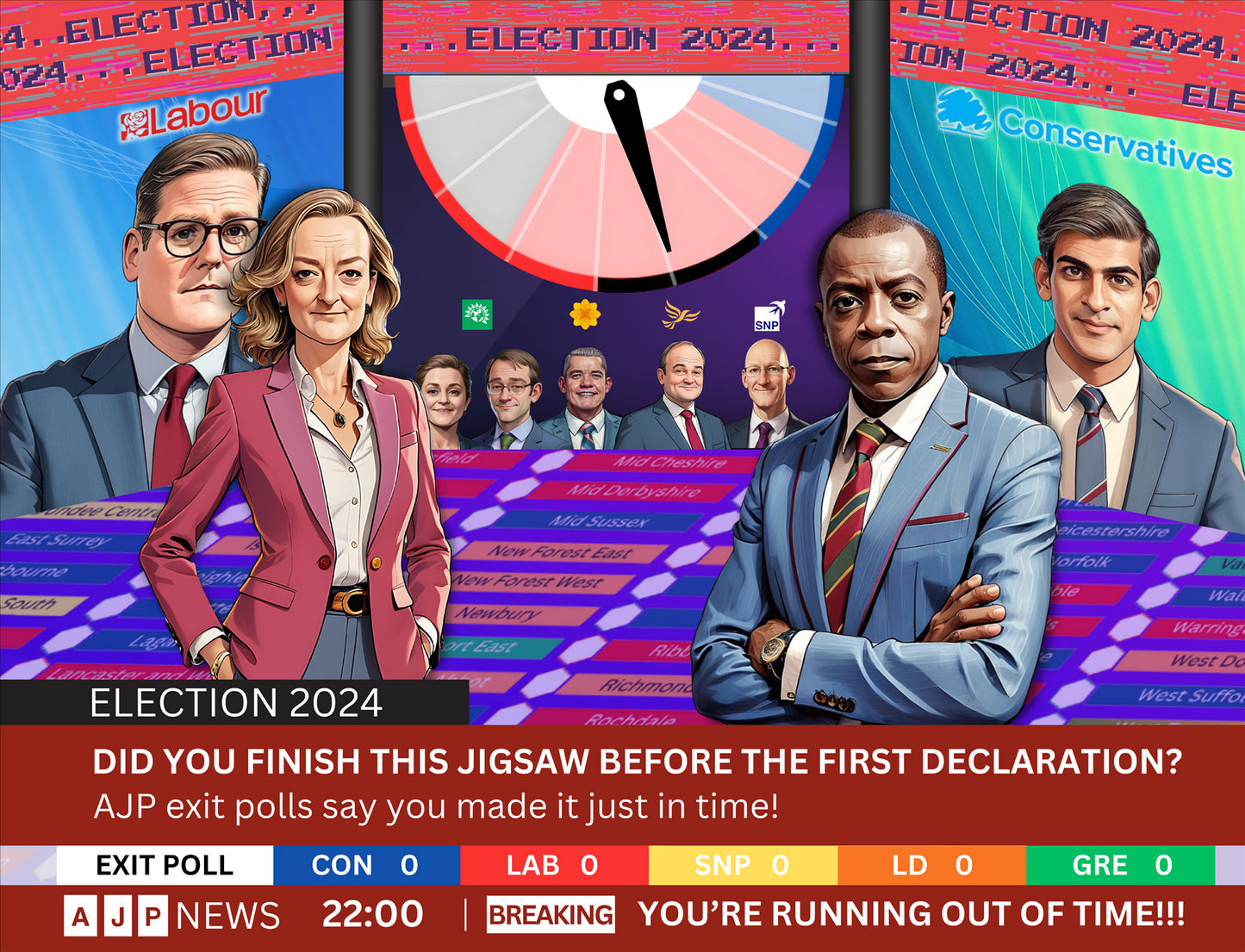 Election Night 2024 200 Piece Jigsaw Puzzle