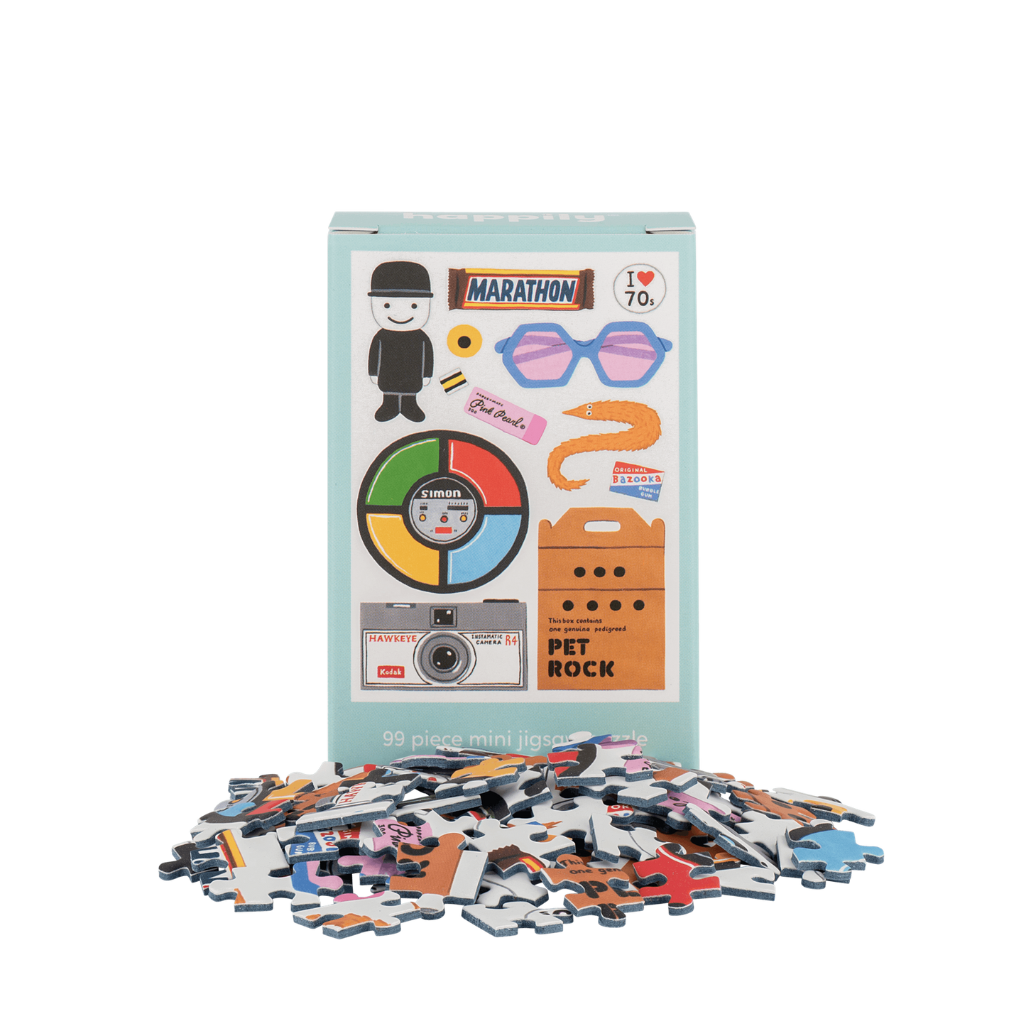Retro 70's 99 Piece Mini Jigsaw Puzzle