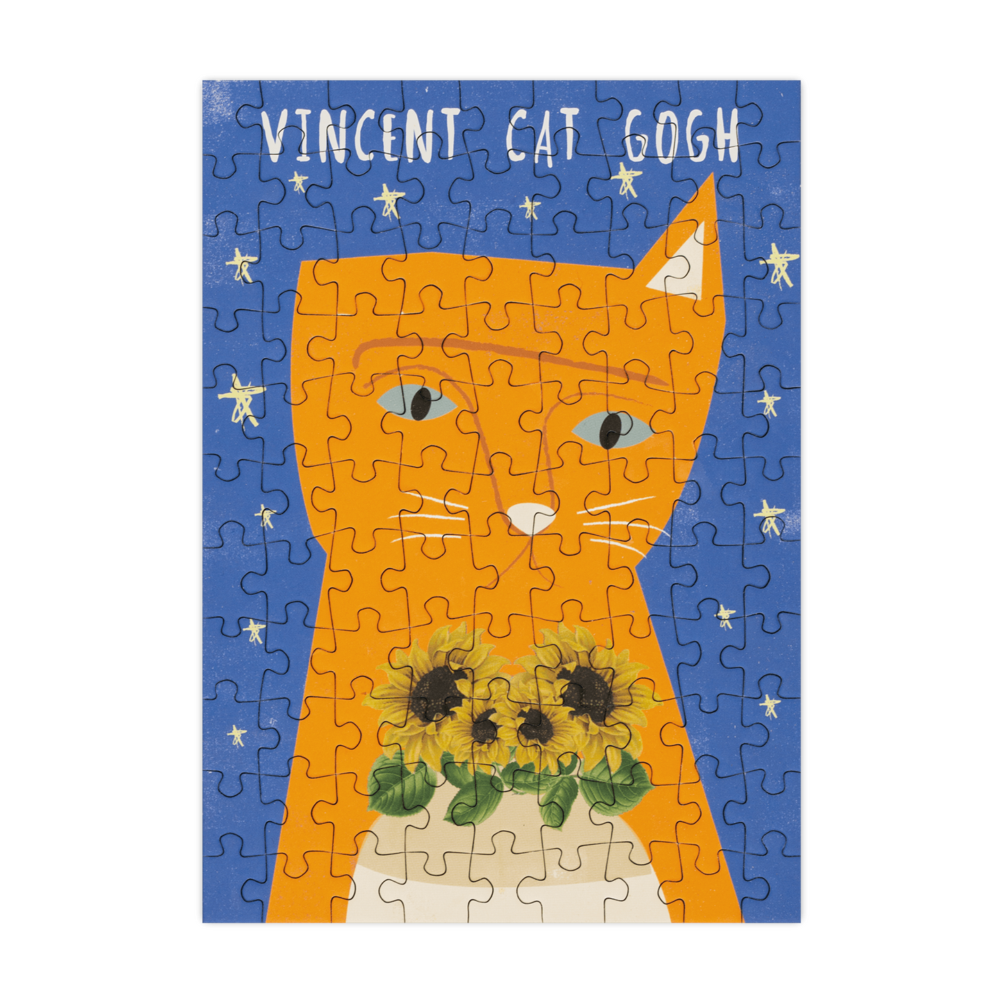Vincent Cat Gogh 99 Piece Mini Jigsaw Puzzle