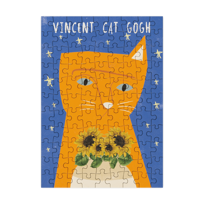 Vincent Cat Gogh 99 Piece Mini Jigsaw Puzzle