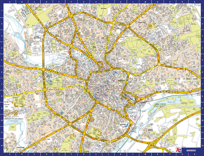 A to Z Map of  Norwich 1000 Piece Jigsaw