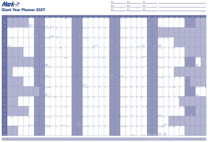 2027 YEARLY WALL PLANNER - MARK IT