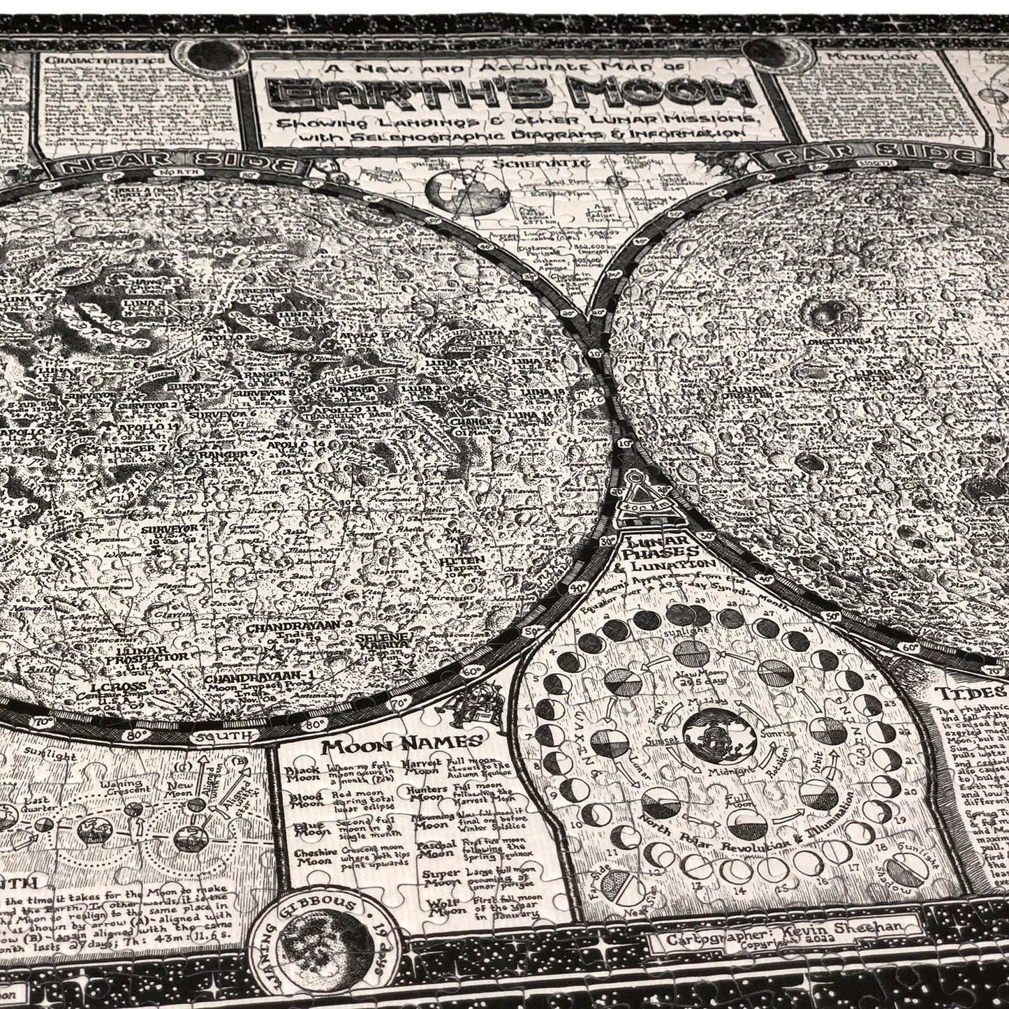 Moon Map Jigsaw 
Puzzle - 1000 pieces