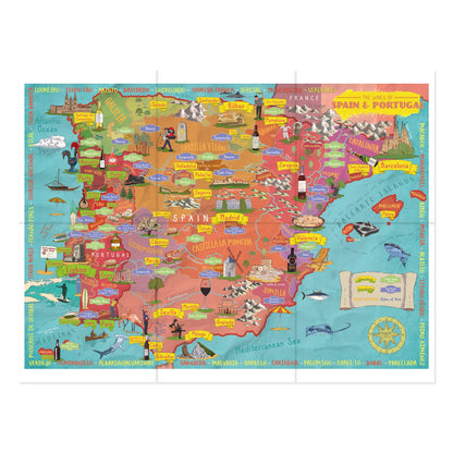 Wines of Spain and Portugal 1000 Piece Jigsaw Puzzle