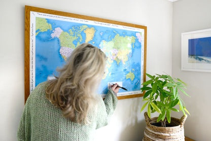 Personalised World Traveller Map