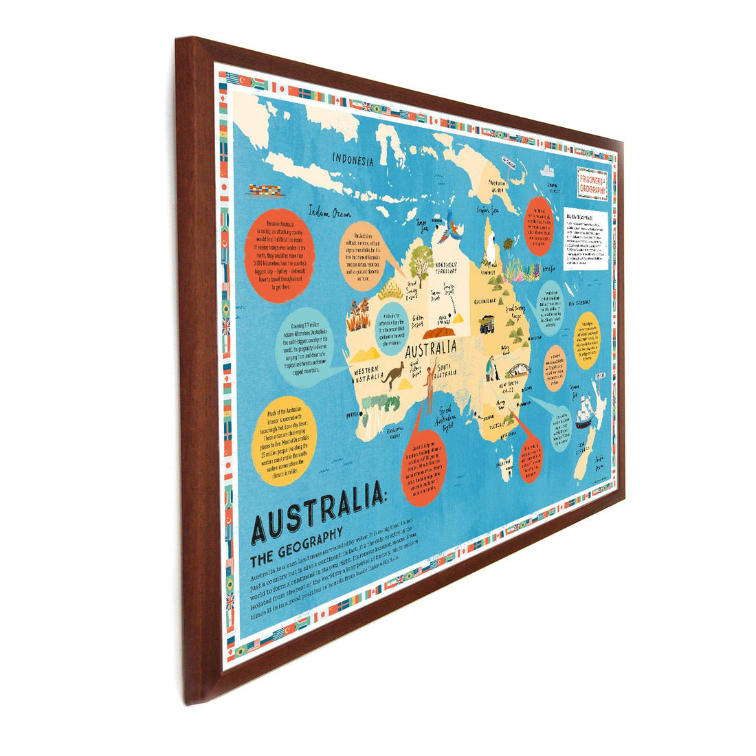 Prisoners of Geography Australia Educational Wall Map – Butler and Hill UK