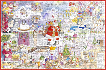 Tim Bulmer Christmas - 300 Piece Wooden Jigsaw Puzzle CU