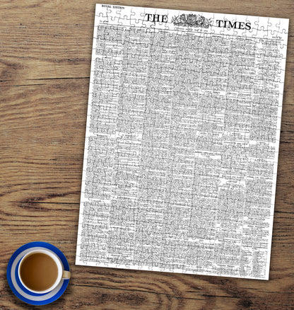Times Newspaper Front Page Jigsaw Puzzle
