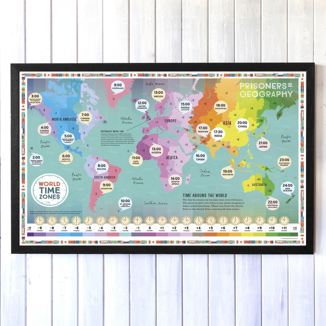 Prisoners of Geography World Educational Wall Map – Butler and Hill UK