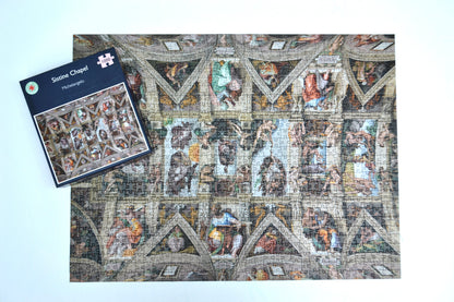 Sistine Chapel Ceiling by Michelangelo Jigsaw Puzzle - 1000 or 500 Pieces