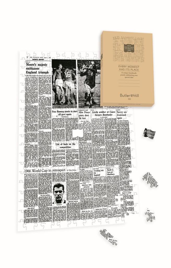 Personalised "The Guardian " Front Page 400 Piece Jigsaw Puzzle - world cup 66