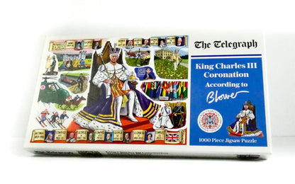 King Charles III Coronation According to Blower 1000 Piece Jigsaw Puzzle