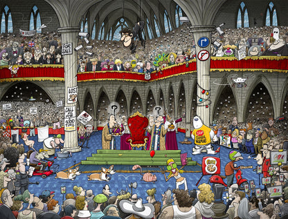 Chaos at the Coronation 1000 Piece Jigsaw Puzzle