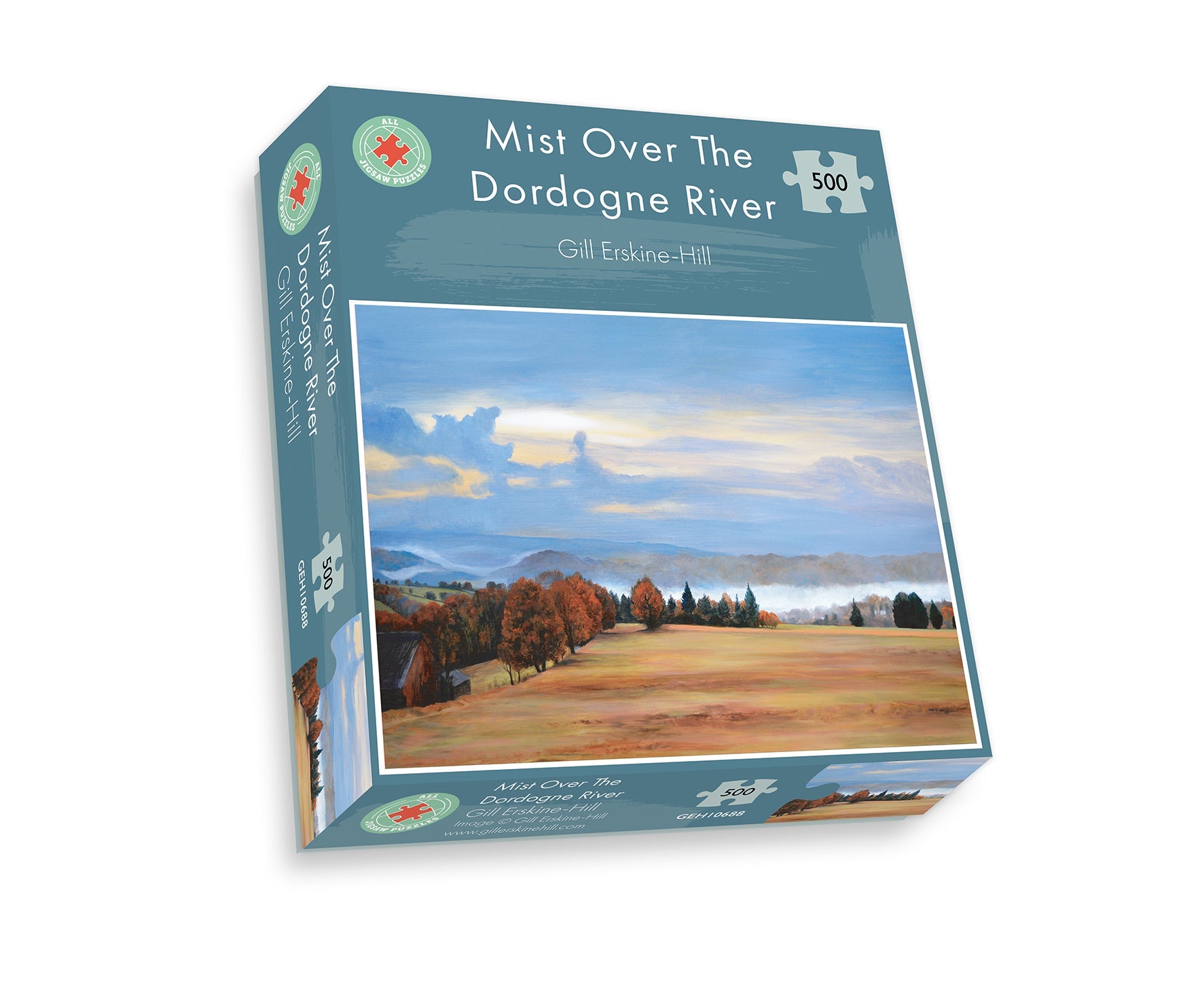 Mist Over The Dordogne River 500 Piece Jigsaw Puzzle