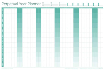 Perpetual Laminated Year Wall Planner