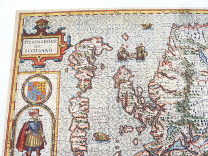 John Speed Historical Map of Scotland 1000 Piece Jigsaw Puzzle