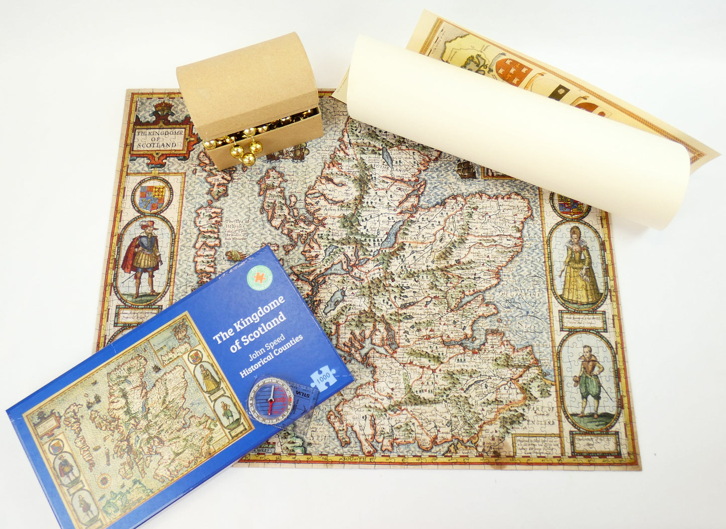 John Speed Historical Map of Scotland 1000 Piece Jigsaw Puzzle