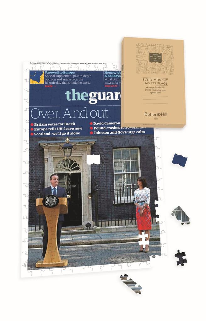 Personalised "The Guardian " Front Page 400 Piece Jigsaw Puzzle - Bexit