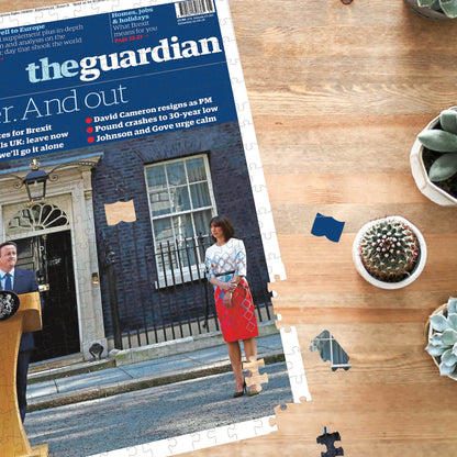 Personalised "The Guardian/Observer" Front Page Jigsaw Puzzle