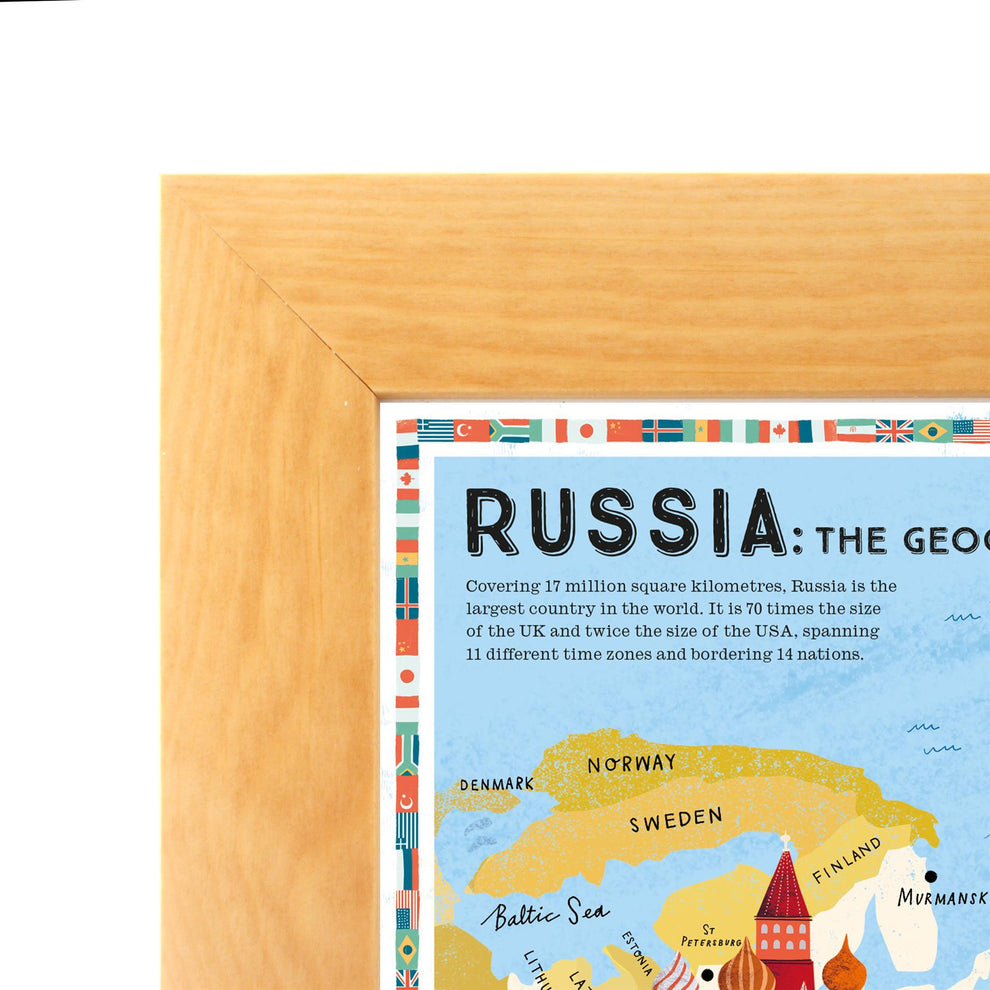 Prisoners of Geography Russia Educational Wall Map – Butler and Hill UK