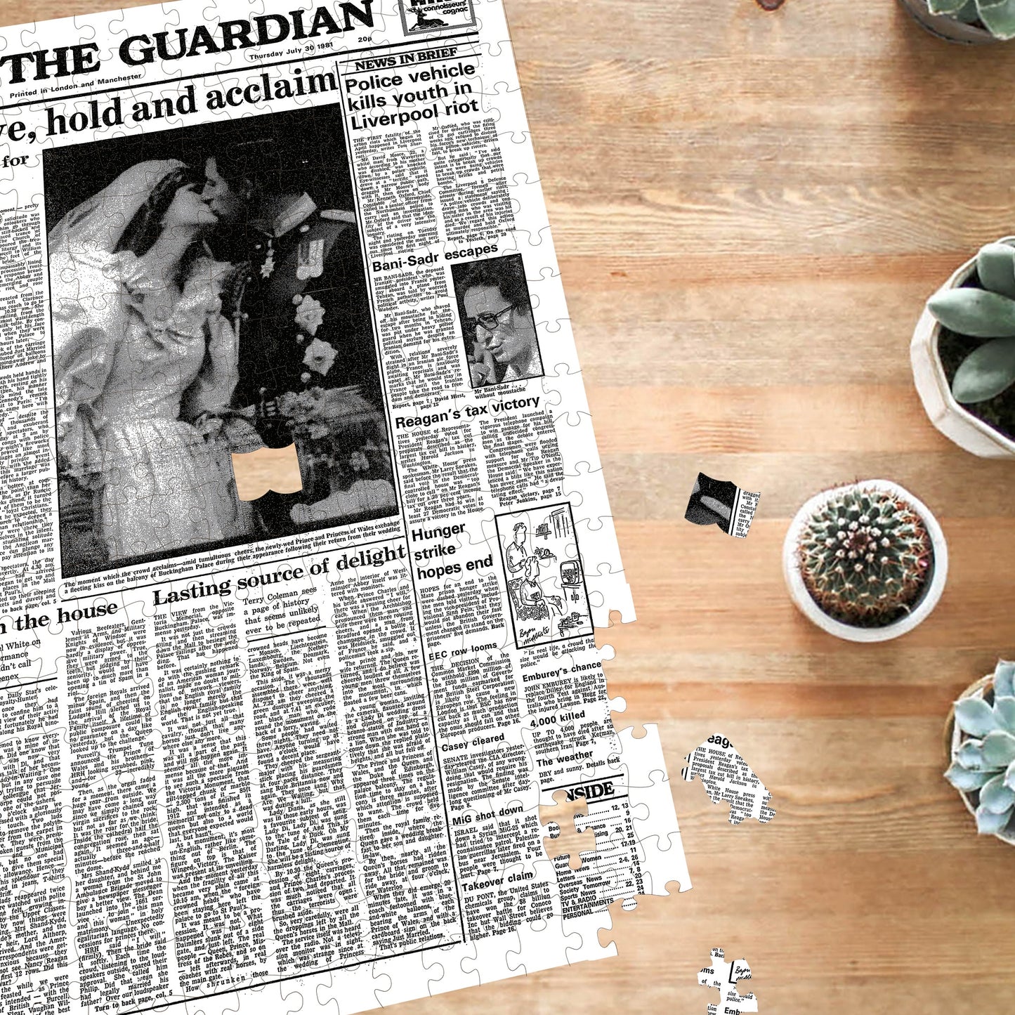 Personalised "The Guardian/Observer" Front Page Jigsaw Puzzle