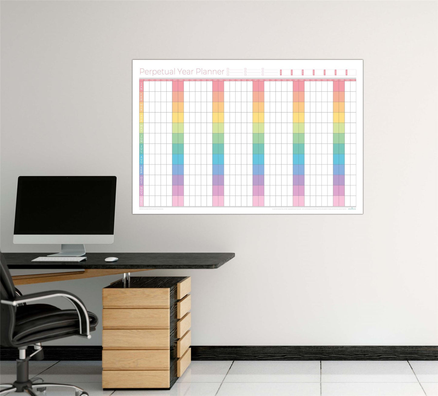 Perpetual Year Wall Planner