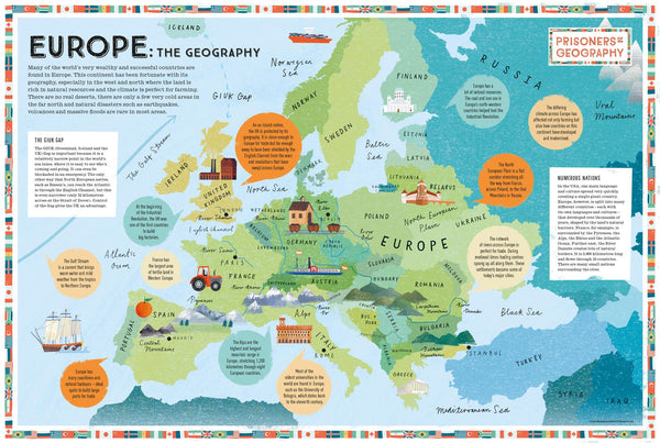 Prisoners of Geography Europe Educational Wall Map – Butler and Hill UK