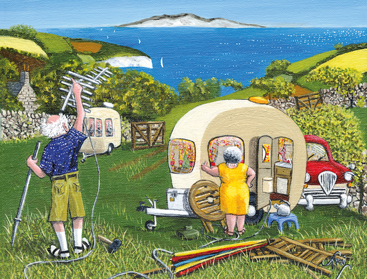 First Things First â€¡ÃâÃ¬ The Camping Collection â€¡ÃâÃ¬ Trai Hiscock 1000 or 500 Piece Jigsaw Puzzle