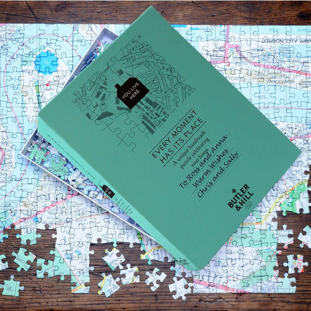 Jigsaw Puzzle - Personalised London Street Map Jigsaw