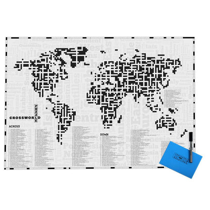 Map Gift - The Cross Word World Map - CrossWorld