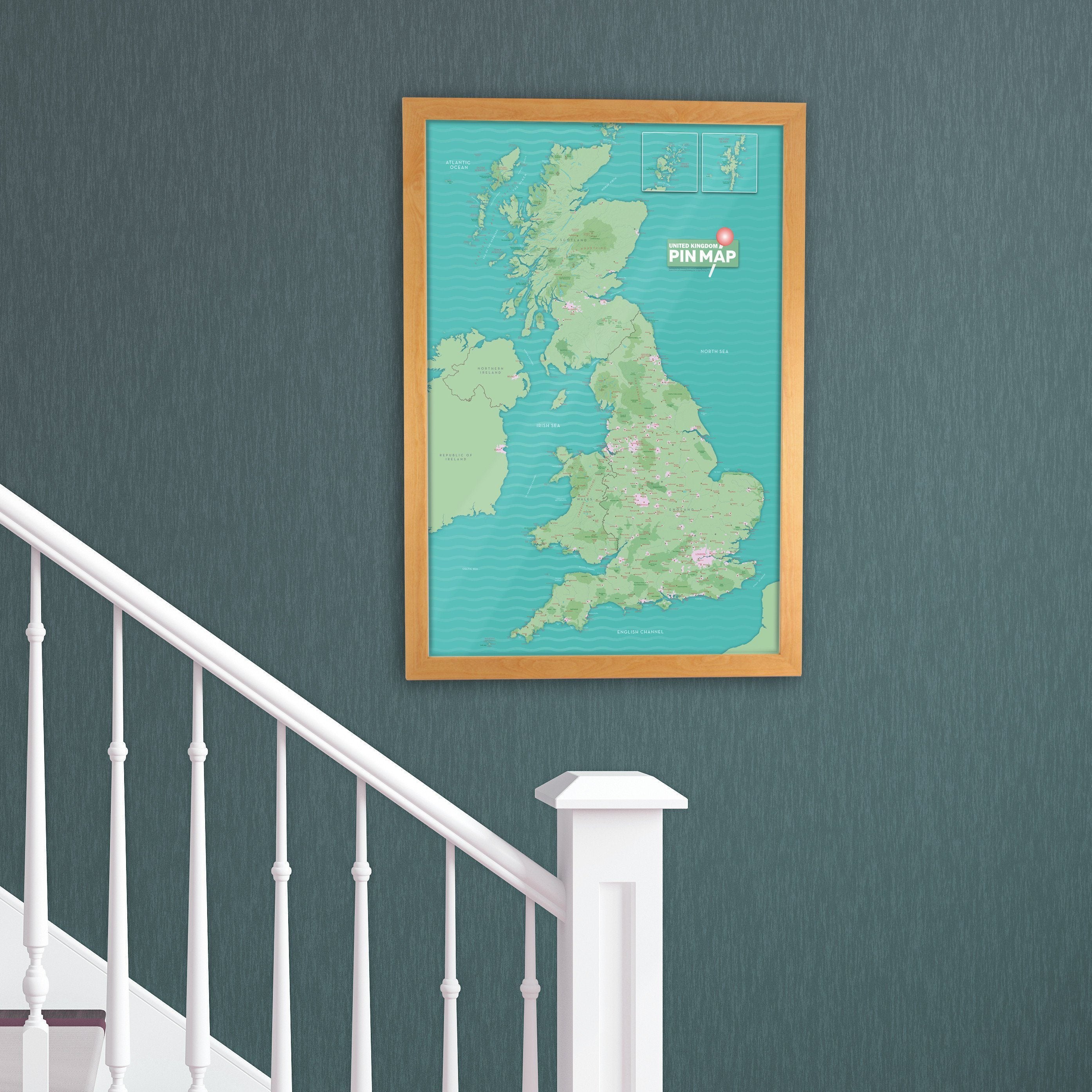 Pin Display Board Map Map Pinboards – Butler and Hill UK
