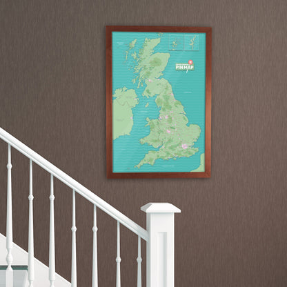 Map Gift - UK Pinboard Map