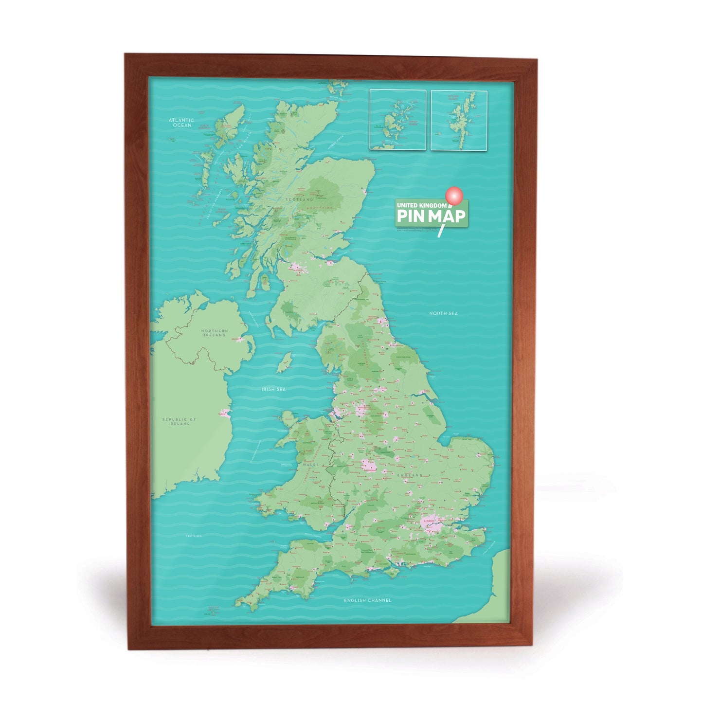 Map Gift - UK Pinboard Map